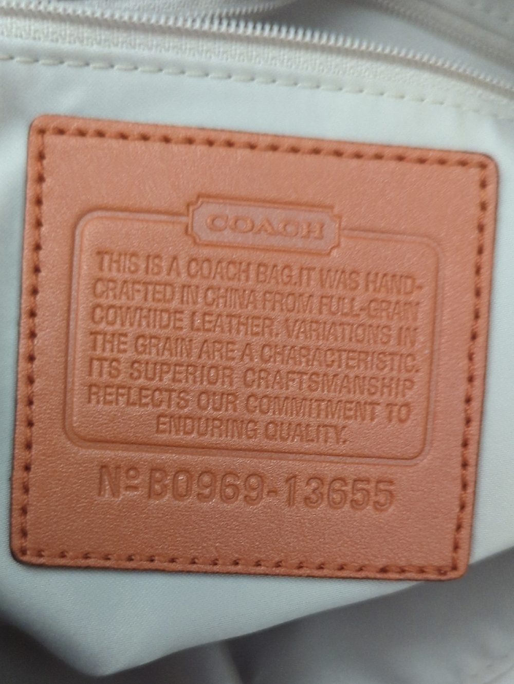 Coach Ali Orange Leather Hobo Shoulder Bag - Picture 9 of 15